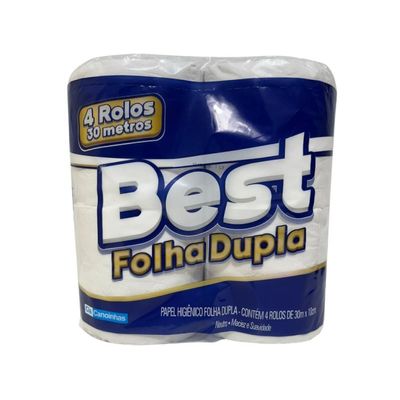 Papel Higiênico Best Folha Dupla 05 Pct C/4 Rolos Kit