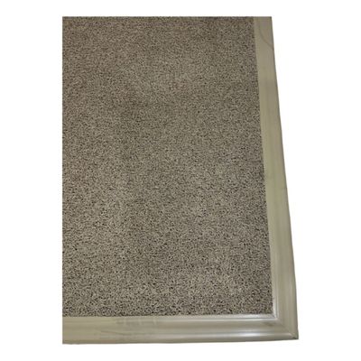 Tapete Sanitizante Kapazi Bege Com Borda 5cm 90 X 130cm