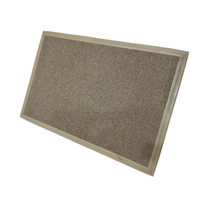 Tapete Sanitizante Kapazi Bege Com Borda 5cm 90 X 130cm