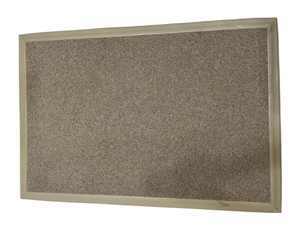 Tapete Sanitizante Kapazi Bege Com Borda 5cm 90 X 130cm