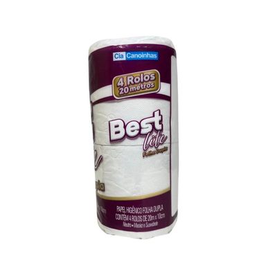 Papel Higiênico Best Lite Folha Dupla 05 Pct C/4 Rolos Kit