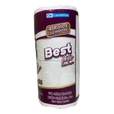 Papel Higiênico Best Lite Folha Dupla 05 Pct C/4 Rolos Kit