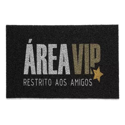 Tapete Vinil Porta Entrada Capacho Emborrachado Long Cor Área Vip