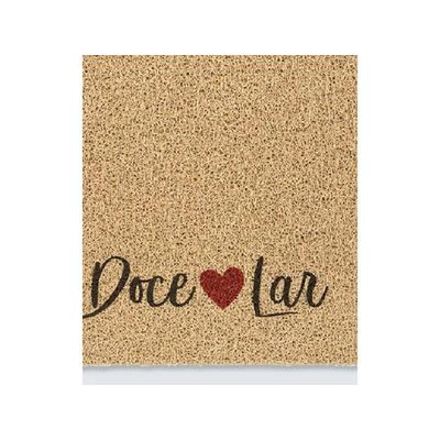 Tapete Capacho Vinil Super Print 40cm X 60cm Lar Doce Lar