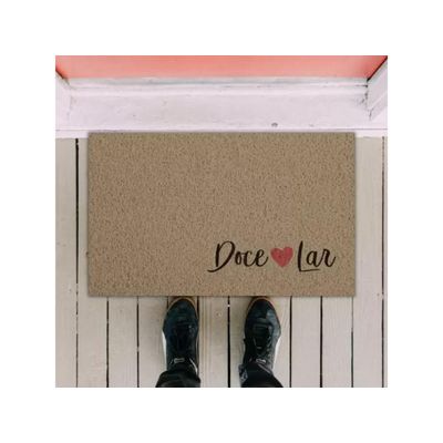 Tapete Capacho Vinil Super Print 40cm X 60cm Lar Doce Lar