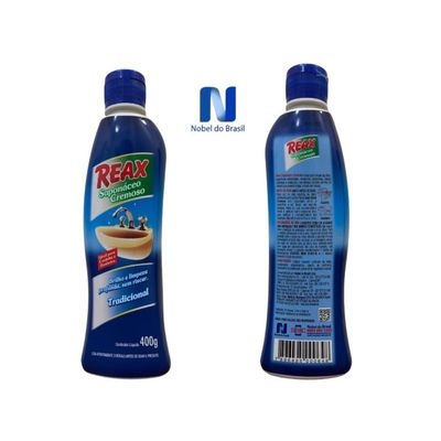 03 Un Saponaceo Reax 400g + 10 Esponja Dupla Face Bettanin