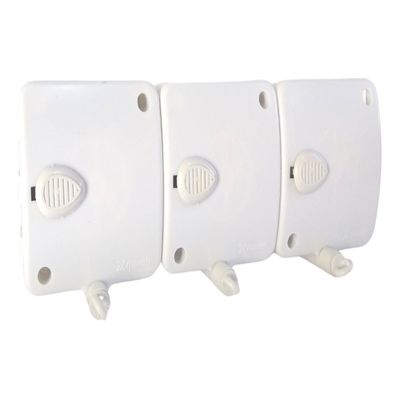 Varal Modular Stendmax Recolhe Automático 3 Módulos 6m Cada Cor Branco Maxeb Stendi