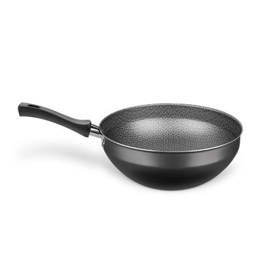 Frigideira Panela Wok Antiaderente 24cm 2,8l Mta Grafite Cinza