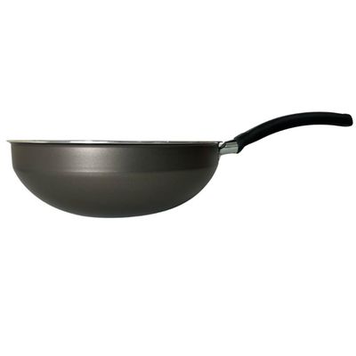 Frigideira Panela Wok Antiaderente 24cm 2,8l Mta Grafite Cinza