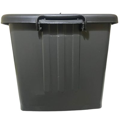 Caixa Organizador Container Rodas Trava 54,5 L Cinza Plasnew Cinza