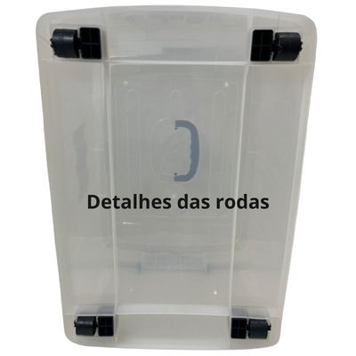 Caixa Organizadora Com Tampa 54,5 Litros Plasnew Cor Transparente