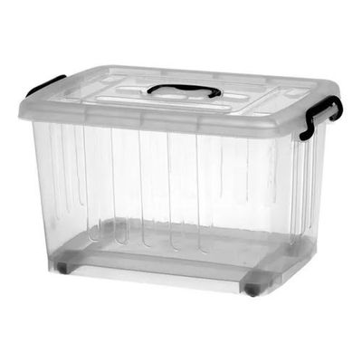 Caixa Organizadora Com Tampa 54,5 Litros Plasnew Cor Transparente