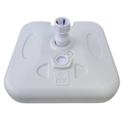Base Branca Guarda Sol Ombrelone 22k Com Areia Ou Água Bel