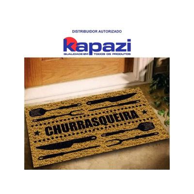 Tapete Capacho Vinil Churrasqueira 75x40 Home Kapazi