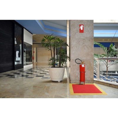 Tapete Para Demarcação De Extintor Firekap 1m X 1m Kapazi