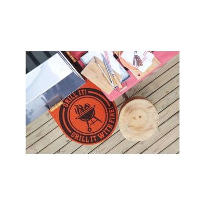 Tapete Capacho Vinil Super Print Kapazi Laranja Grill