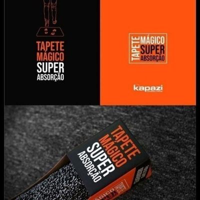 Tapete Capacho Mágico Super Absorção Sujeiras 40x60cm Kapazi