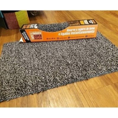 Tapete Capacho Mágico Super Absorção Sujeiras 40x60cm Kapazi