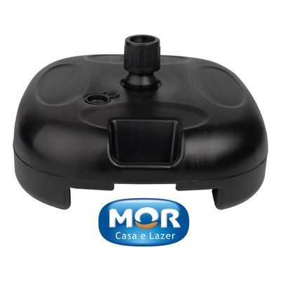 Base Para Guarda-sol Ombrelone Plástica Areia Agua Mor Preta