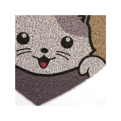 Tapete Capacho Vinil Pet Cat Cute 55cm X 60cm Kapazi