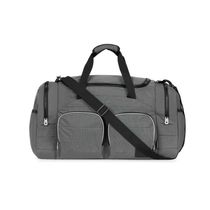 Bolsa de Viagem Color Block Bolso Duplo Frontal Cinza