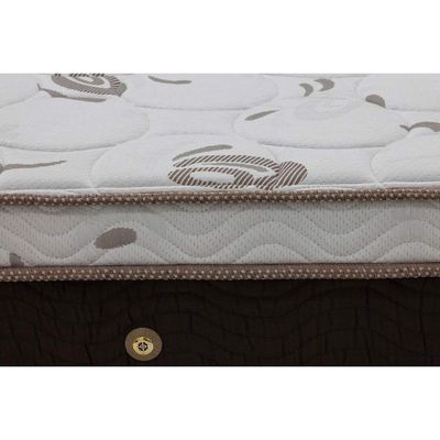 Cama Box Solteiro: Colchão Molas Ensacadas Ortobom Sleep King Látex + Base CRC Corano White(88x188)