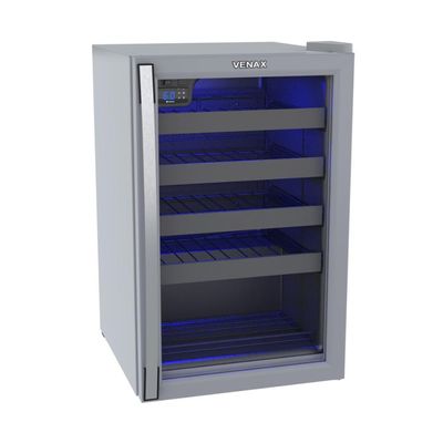 Adega de Vinhos Venax 24 Garrafas Piubella Cinza 110v