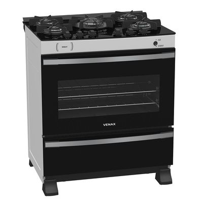 FOGAO A GAS MAXI VITREO 5 Q BRANCO GAS GLP