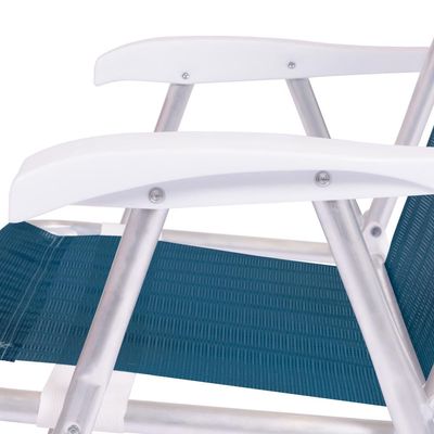 Cadeira Alta Conforto Alumínio Sannet Azul Marinho