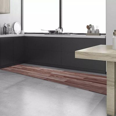 Passadeira Em Manta Vinilico Similar Laminado 0,50x5,00 Madeira Marrom Escuro
