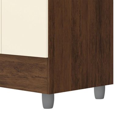 Guarda Roupa 4 Portas Espelho 102 Cm 10090 Vlr Imbuia Champanhe
