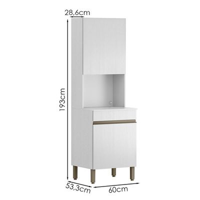 Paneleiro Microondas 2 Portas 193x60 Cm Line Ktp Supremo