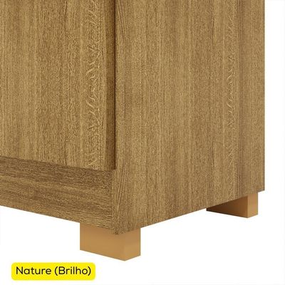 Guarda Roupa Casal 6 Portas 2 Gavetas 218 Cm 10037 Vlr Nature