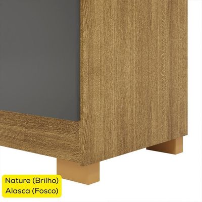 Guarda Roupa Casal 6 Portas 2 Gavetas 218 Cm 10037 Vlr Nature Alasca