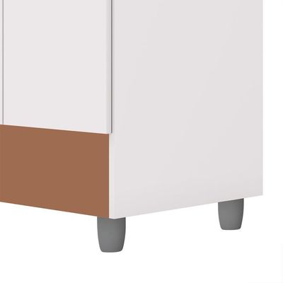 Guarda Roupa Casal 6 Portas 2 Gavetas Espelho 153 Cm Vlr Branco Camarim