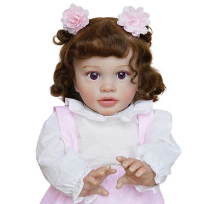 Bebê Reborn Menina Realista Artesanal Cabelo Implantado