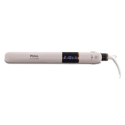 Prancha De Cabelo Philco Titanium Chrome Rose PPR10 Bivolt