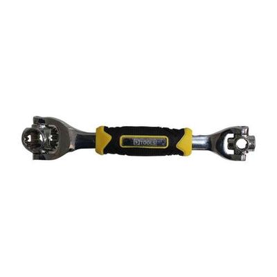 Chave Multifuncional 48 Em 1 Dtools - Cabo Anatômico - Aço Cromo-molibdênio - Bitolas 8mm A 19mm