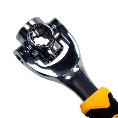Chave Multifuncional 48 Em 1 Dtools - Cabo Anatômico - Aço Cromo-molibdênio - Bitolas 8mm A 19mm