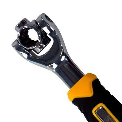 Chave Multifuncional 48 Em 1 Dtools - Cabo Anatômico - Aço Cromo-molibdênio - Bitolas 8mm A 19mm
