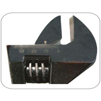 Chave Inglesa 12'' Cabo Emborrachado - Dtools - Medidor Lateral Em Milímetros
