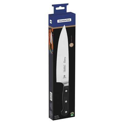 Faca Chef Tramontina Century Lâmina Aço Inox E Cabo Policarbonato E Fibra De Vidro 8 Tramontina