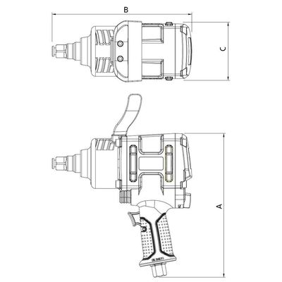 Chave De Impacto Pneumática 3/4 Tramontina Pro Tramontina