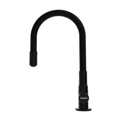 Torneira Zagonel Motion Flexível De Bancada Total Black