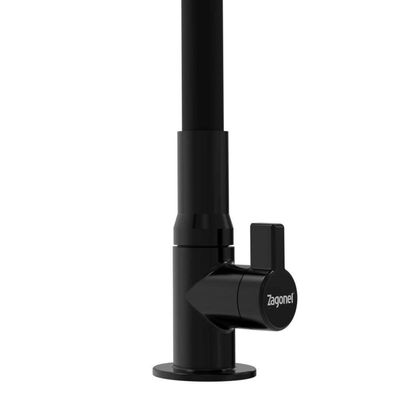 Torneira Zagonel Motion Flexível De Bancada Total Black