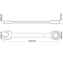Chave Combinada Com Catraca 19 Mm Tramontina Master Tramontina