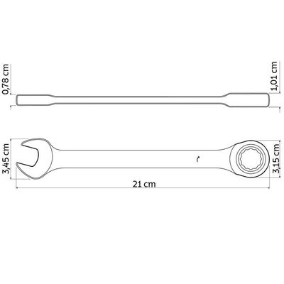 Chave Combinada Com Catraca 16 Mm Tramontina Master Tramontina