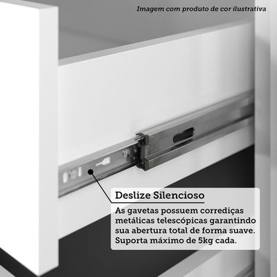 Cozinha 6 Peças Espaços Micro-ondas Slim Luciane Móveis Freijó/freijó Brasil/verde Jade