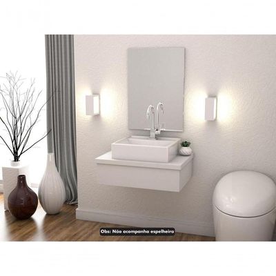 Conjunto Bancada C-cuba Q39 Metrópole 600 Perffect Acetinado Branco Chess