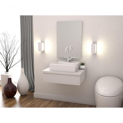 Conjunto Bancada C-cuba Q39 Metrópole 600 Perffect Acetinado Branco Chess